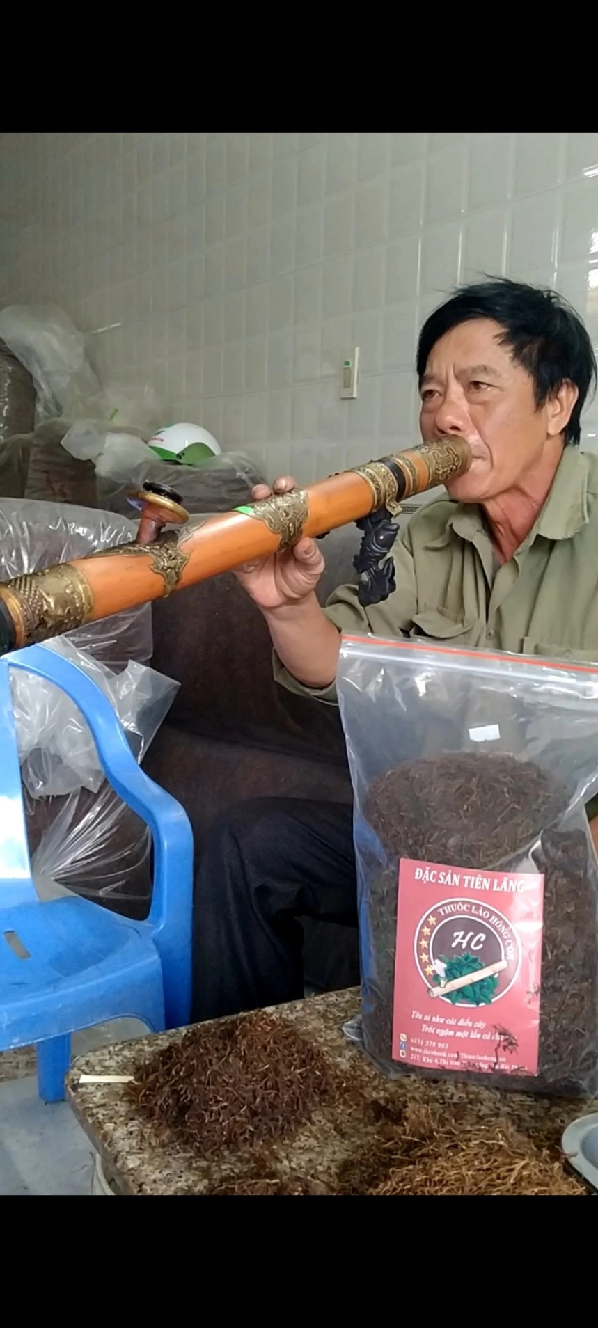 Thuốc lào Hồng Con Trải nghiệm sản phẩm