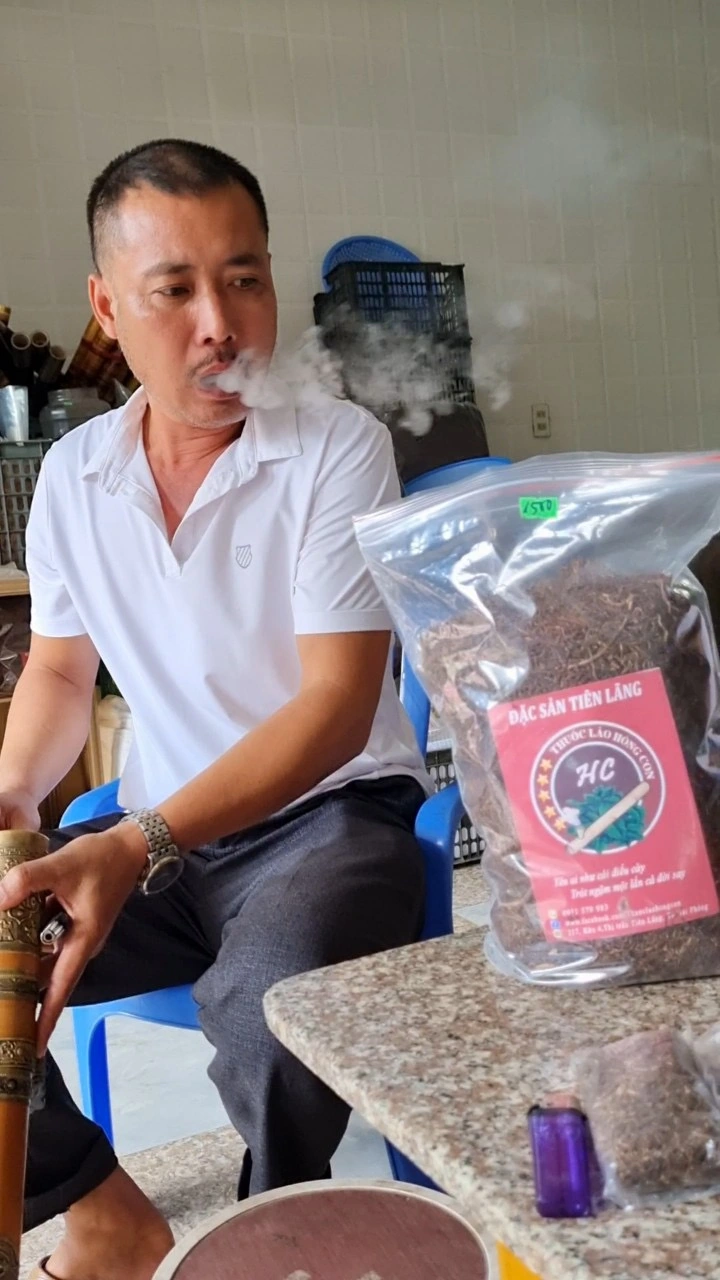 Thuốc lào Hồng Con Trải nghiệm sản phẩm